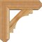 Ekena Millwork Merced Craftsman Rough Sawn Bracket w/ Offset Brace, Western Red Cedar, 6"W x 18"D x 18"H BKT0604X18X18MRC04RWR - alternate 3